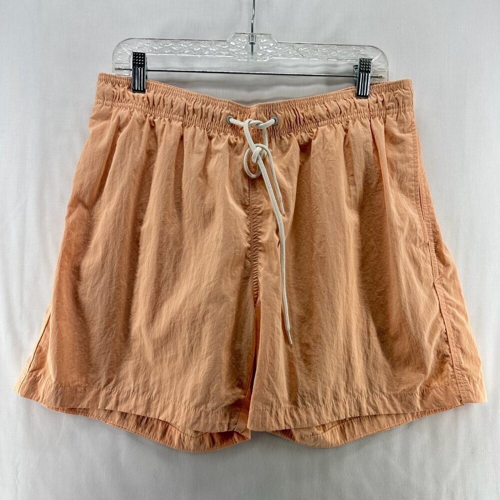H&M Shorts Womens Sz XL Built-In Brief Performance Athletic Running Orange